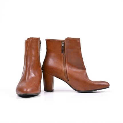 Classic Brown Leather Ankle Boots