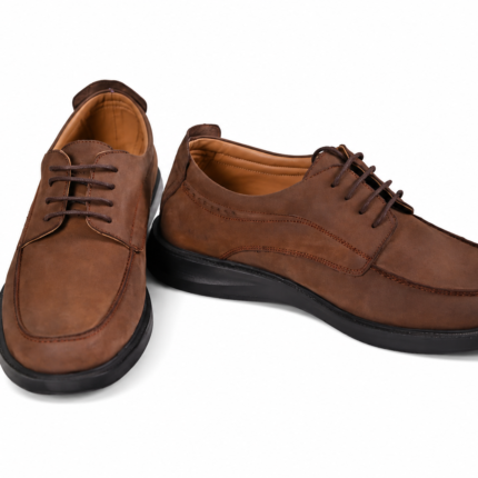 Men's Brown Genuine Leather Casual Shoes Comfortable Modern Elegant Design