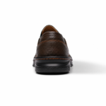 Mens Brown Genuine Leather Loafer Comfortable Casual SlipOn Shoes with Elegant Design - Image 3