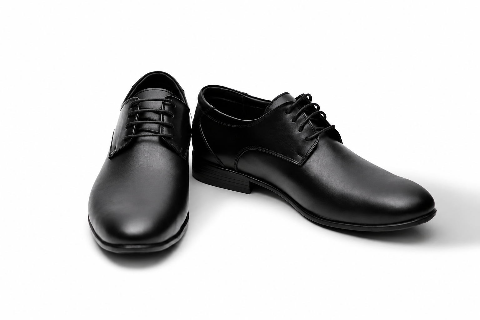 4 _ 1995 Arabic_ حذاء رجالي رسمي أسود جلد طبيعي بتصميم كلاسيكي أنيق للعمل والمناسبات English_ Men’s Black Genuine Leather Formal Shoes – Classic Elegant Dress Shoes for Work & Events Mens Black Genuine Leather Formal Shoes Classic Elegant Dress Shoes for Work Events - Image 1