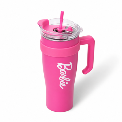 Barbie Stainless Steel Mug With Straw & Handle