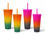 Bling Gradient Cup with Straw