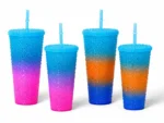 Bling Gradient Cup with Straw - Image 4