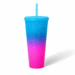 Bling Gradient Cup with Straw - Image 2