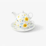 Floral Porcelain Coffee Set - Image 3