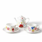 Floral Porcelain Tea Set - Image 2
