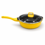 Granite Wok Pan with Glass Lid