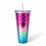 Mermaid Gradient Cup with Straw - Image 5