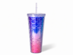 Mermaid Gradient Cup with Straw - Image 4