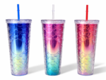 Mermaid Gradient Cup with Straw