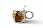 Pearl Handle Mug with Lid