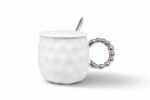 Pearl Handle Mug with Lid