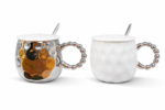 Pearl Handle Mug with Lid