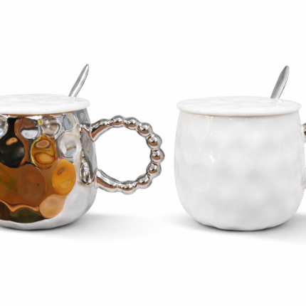Pearl Handle Mug with Lid