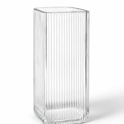 Ribbed Glass Cups Set