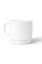 Ribbed Porcelain Mug Available in Different Colors