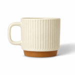 Ribbed Porcelain Mug Available in Different Colors