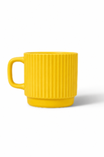 Ribbed Porcelain Mug Available in Different Colors