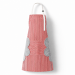 Striped Kitchen Apron with Side Towels