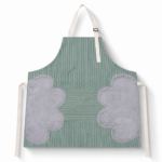 Striped Kitchen Apron with Side Towels - Image 2