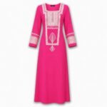 100% Cotton Embroidered Jalabiya with Elegant Details