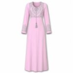 100% Cotton Embroidered Jalabiya with Elegant Details