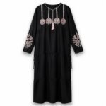 Cotton & Polyester Traditional Embroidered Jalabiya