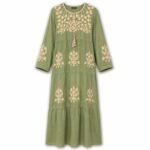 Cotton & Polyester Traditional Embroidered Jalabiya.