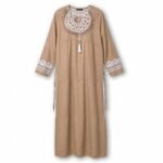 Cotton & Polyester Traditional Embroidered Jalabiya
