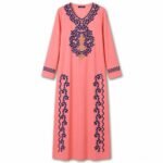 100% Cotton Embroidered Jalabiya with Traditional Details