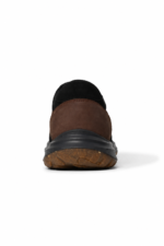 Men's Black Suede Casual Shoes Modern Comfortable Design with Elegant Brown Details - Image 2