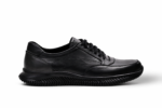 Mens Black Genuine Leather Casual Shoes Modern Comfortable Design with Stylish Look - Image 2