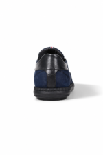 Men's Navy Suede Casual Shoes Comfortable Modern Design for Everyday Wear - Image 2