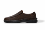 Mens Brown Genuine Leather Loafer Comfortable Casual SlipOn Shoes with Elegant Design - Image 2