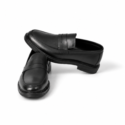 Men's Black Genuine Leather Formal Shoes Elegant Comfortable Design with Luxurious Classic Style