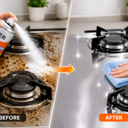 Kitchen Cleaner Foam Spray 500ml – Powerful Grease Remover