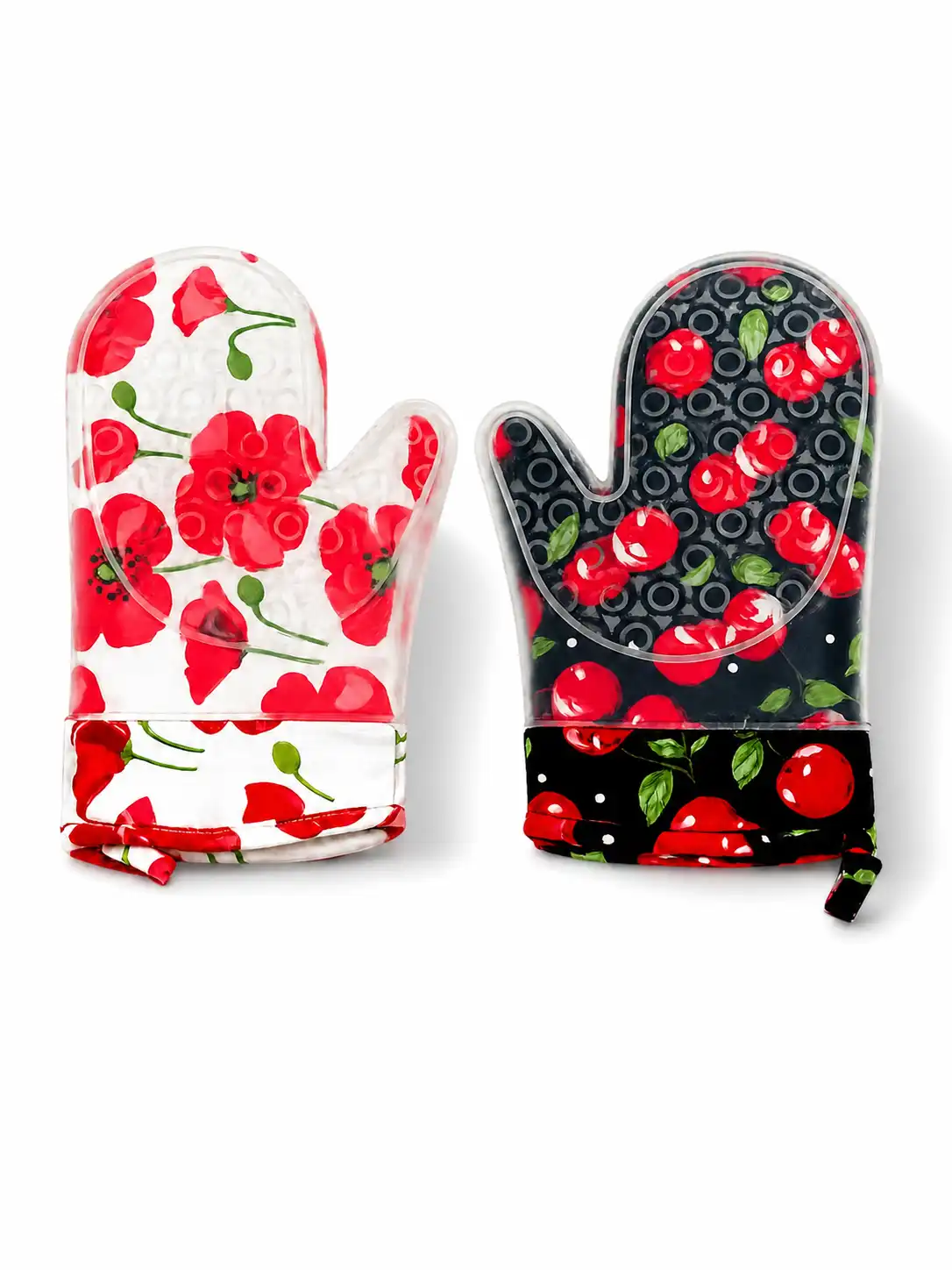 جوانتي فرن سيليكون مبطن ❤️ يحمي إيديكي من الحرارة 120 le Silicone Oven Glove ❤️ Heat Resistant & Padded 120 le(2) جوانتي فرن سيليكون مبطن يحمي إيديكي من الحرارة - Image 1