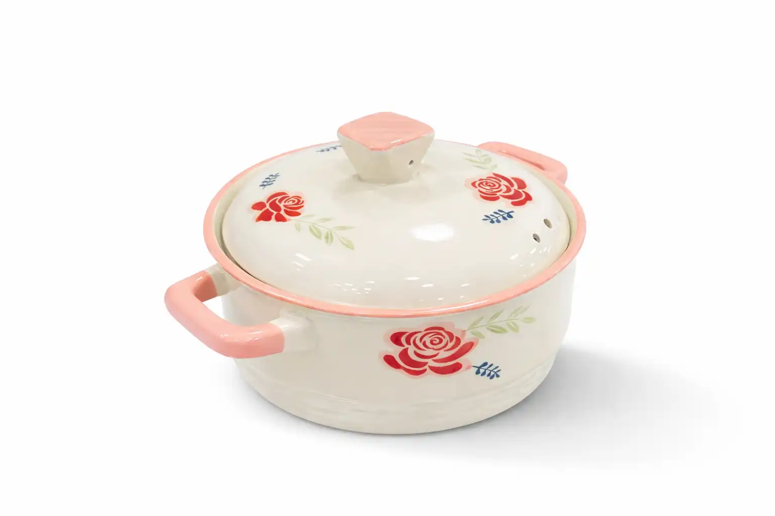 حلة بورسلين مزخرفة 2 لتر 420 LE Floral Porcelain Pot 2L 420 LE(1) حلة بورسلين مزخرفة - Image 1