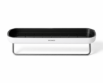 Ecoco Adhesive Bathroom & Kitchen Shelf with Towel Holder