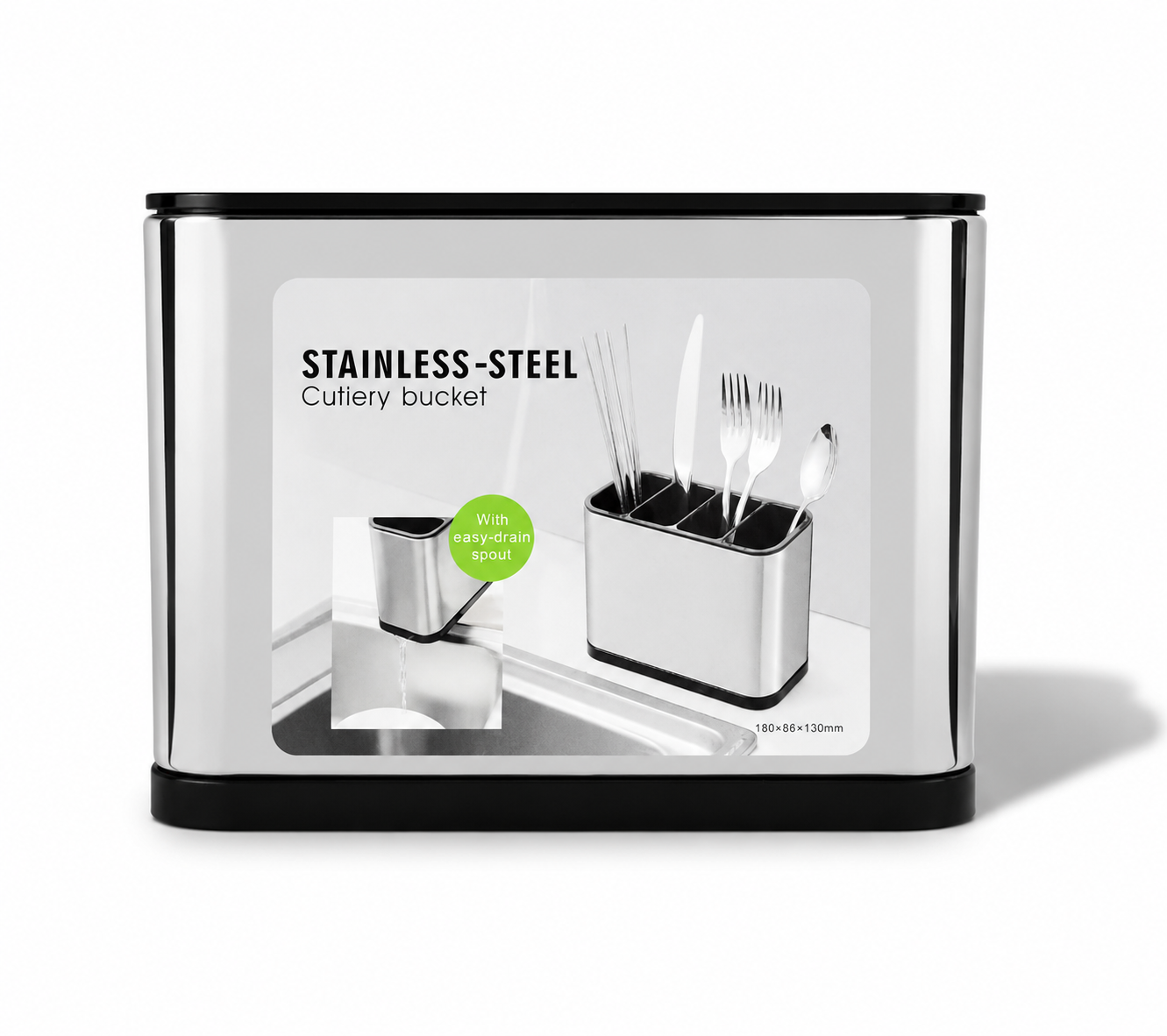 صُفاية معالق استانلس Stainless Steel Cutlery Holder 150 le (1) صفاية معالق استانلس
