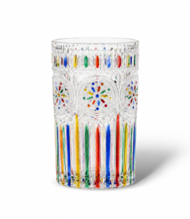 Colored Glass Cups Set – 6 Pieces