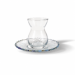 6-Piece Smoke Glass Tea Cup Set