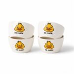 Duck Cartoon Bowl Set with Flat Plate – 5 Pieces - Image 2