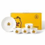 Duck Cartoon Bowl Set with Flat Plate – 5 Pieces - Image 3