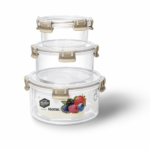 Round Food Storage Container Set with Airtight Lids - Image 2