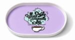 4-Piece Acrylic Melamine Serving Tray Set with Comic Design - Image 4