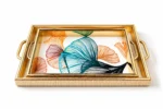 Wooden Serving Tray Set 2-Pieces - Image 2