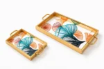 Wooden Serving Tray Set 2-Pieces - Image 3