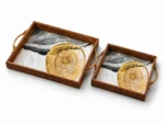 Wooden Serving Tray Set 2-Pieces - Image 5