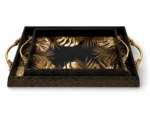 Wooden Serving Tray Set 2-Pieces - Image 6